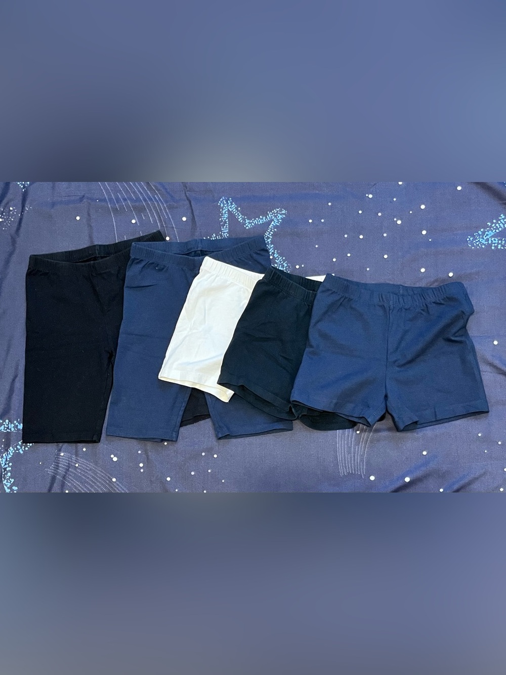 Girls Sz 7/8 Children's Place Solid Bike Shorts Chartwheel Shorts 5 pairs